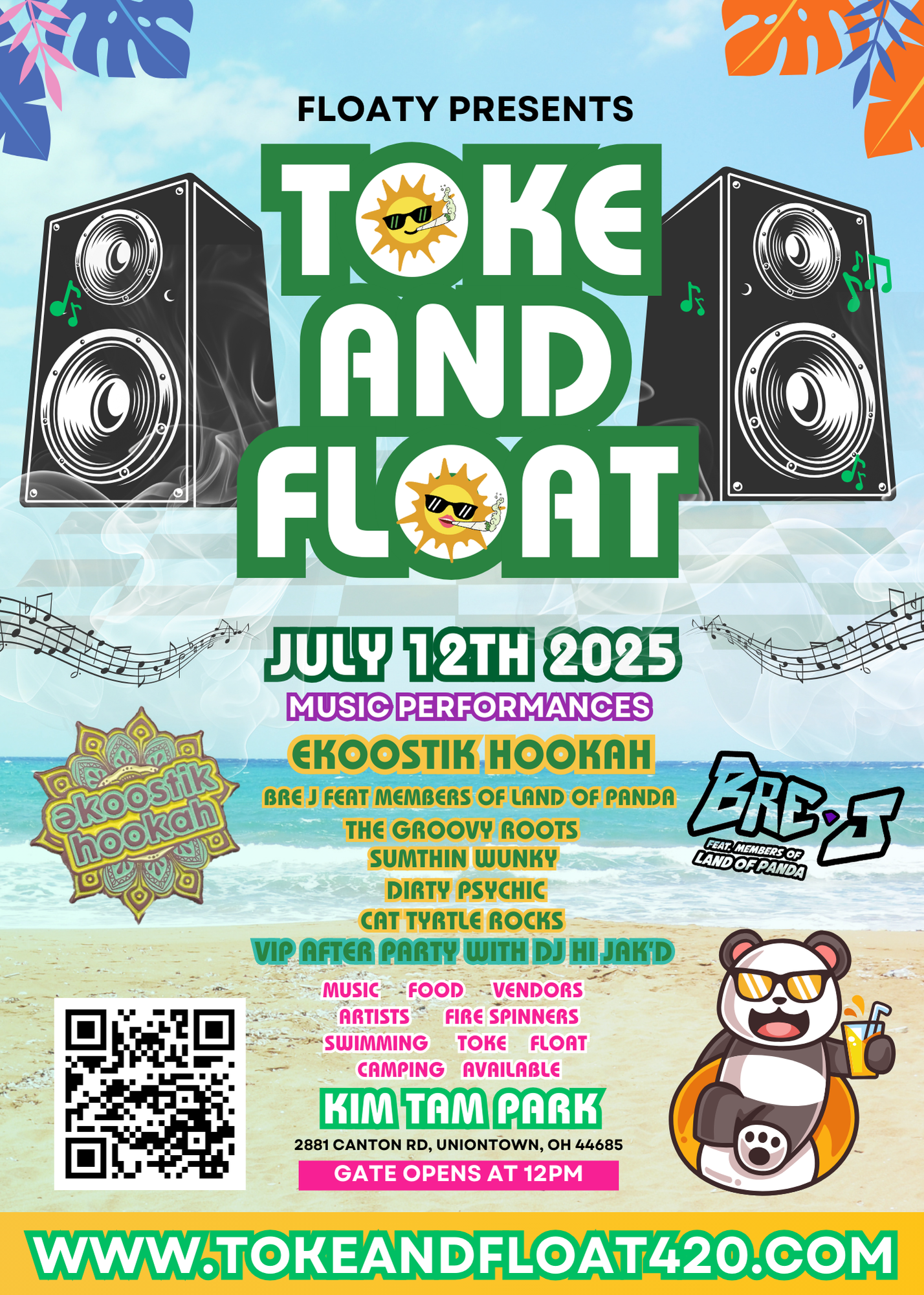 toke and float 2025 flyer